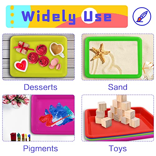 10 Pack Activity Plastic Crafts Art Tray,12.4”x 9.3" x 1.2" - size: Medium