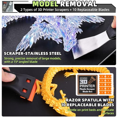 50pcs 3D Printer Toolkit and Accessories for All FDM/SLA 3D Printers - style: Essential Version