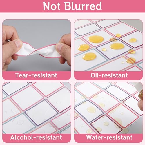 540Pcs Removable Labels, Colored Labels Stickers - color: Pastel