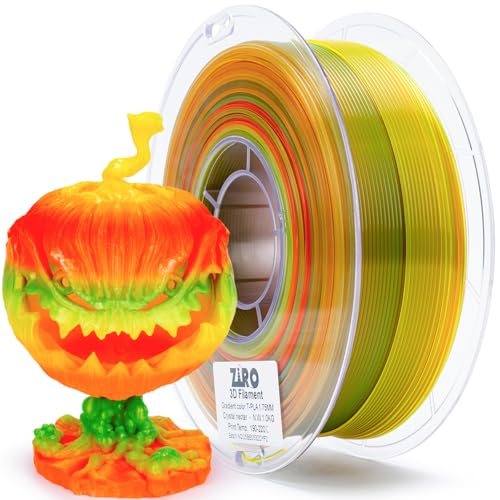 ZIRO Fast Color Change PLA, Transluent Filament 1.75mm, Crystal Nectar - color: Cyrstal Nectar