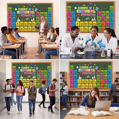 Pasimy 64 Pcs Science Bulletin Board Science Lab Cutout, Colorful