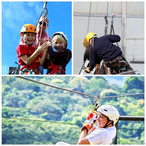 YAPJEB 26kN Climbing Single Pulley, Aluminum Climbing Bearing Pulley CE Certified for for Heavy Duty, Climbing, Zipline, Hauling Outdoor Activity (Black) - color: 26 kN - Black