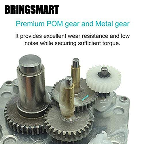 BRINGSMART 24V 80rpm DC Worm Gear Motor Self-Locking Mini Engine Turbine - size: 24V 80rpm