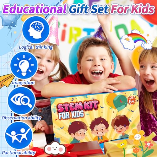 24 Pcs Party Favors for Kids Age 6-10, Treasure Box Toy Stem Kit Party Favors Science Kits for Boys Girls STEM Toys for Kids Age 6 7 8 10 12 13 Classroom Giveaways, Carnival Prizes Toy, Birthday Treats, Party Supplies