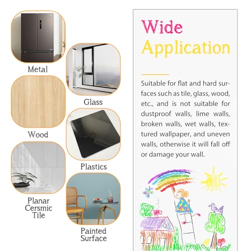 Magnetic Whiteboard Contact Paper,47.2"x18" Magnetic Dry Erase Board Sheet - color: White 1pc, size: 47.2"W x 18"H