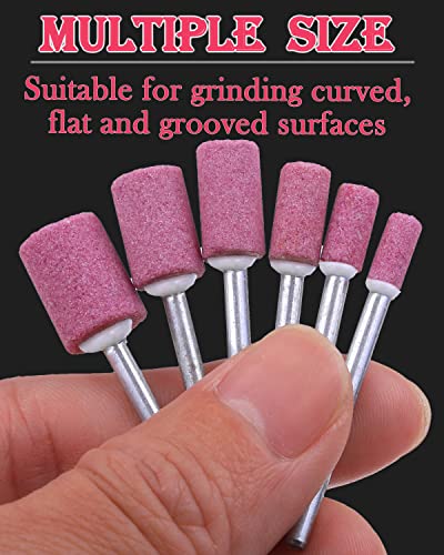 60 Pack Grinding Stone Set 1/8" Shank, Sanding Drill Bit