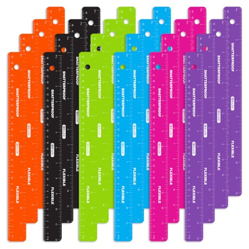 BAZIC Products 12 in Shatterproof Flexible Ruler, Inch & Metric, 24-Box - size: 24-Pack