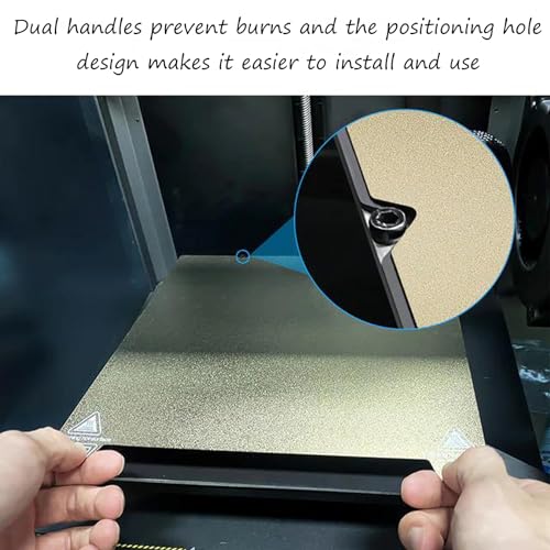 Double Side Texture PEI Build Plate for Creality K1 Max, 3D Printer Textured PEI Spring Steel Plate Print Bed for K1 Max 315x310mm