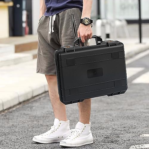 TORIBIO Hard Carrying Case with Foam, Shockproof Storage Box 16"x12"x4" - size: 16" x 12" x 4"