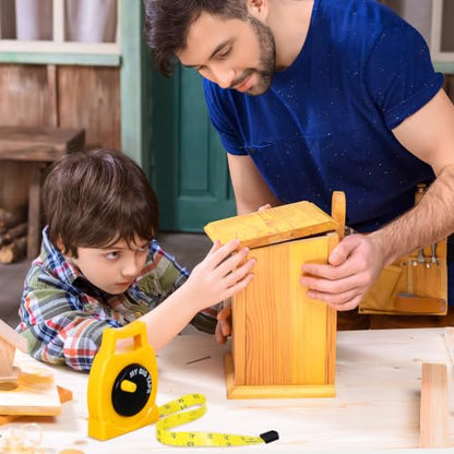 Measuring Tape Retractable Tape Measure, Wind Up Tape Measure, Easy Wind- Up - Easy to Read Body Measuring Tape Soft PVC with Inch & CM Scale, Educational Pretend Play Tool for Boys Girls Age 3+