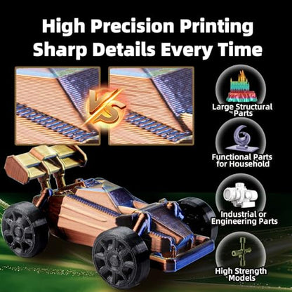 IdeaFormer-3D 2Pcs 0.2mm H2D H2S Hotend for Bambu Lab, Print Head Extruder Hotend Kit Quick Swap Herdened Steel Nozzle for Bambu Labs H2D H2S Combo A1 Mini 3D Printer Parts - style: 2Pcs 0.2mm H2D H2S Hotend