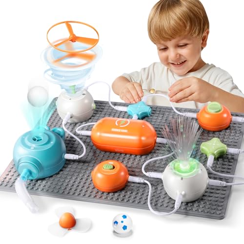 25PCS Circuit Blocks Board for Kids,Build 64 Projects,with 434 PCS STEM Toys,Build 36+ Robot Models with Solar Power, Gears & Sensors,Educational STEM Toys, Great Gift for Toddler Boys & Girls