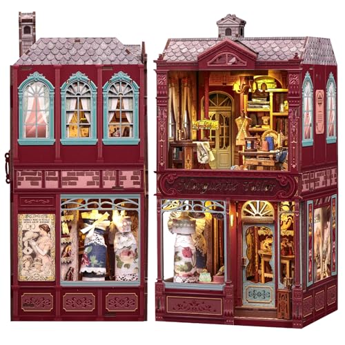 Cutebee Book Nook Kit, Miniature Dollhouse Kit (MargueriteTailor) - color: Margueritetailor