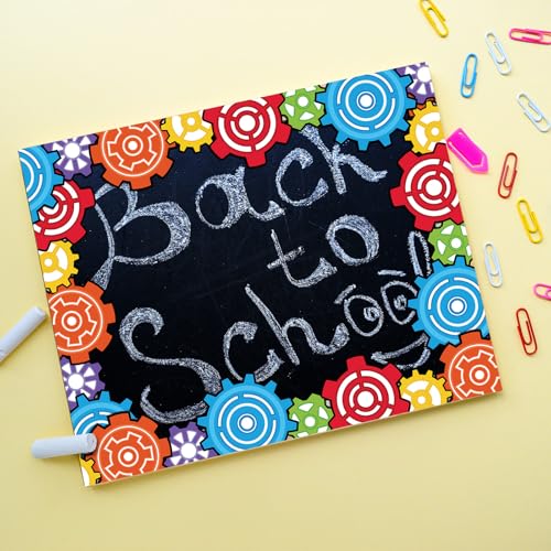 Outus 68 ft Gears Bulletin Board Borders, Engineering Science Trim - size: 2.99 Inches, style: Gear Shape