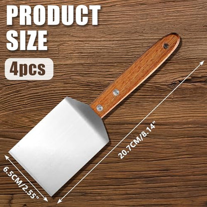 Murtenze 4 Pack Small Brownie Cookie Spatula, Metal Turner