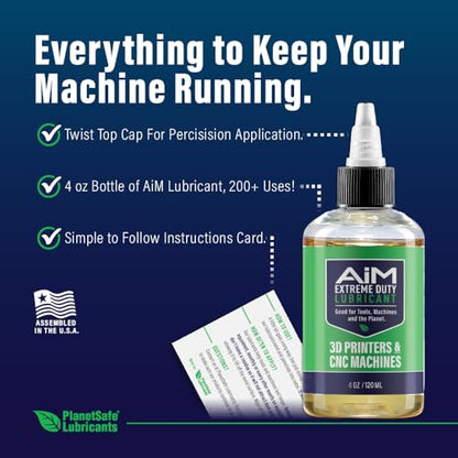 PlanetSafe Lubricants AiM 3D Printer & CNC Machine Grease, 4 oz - size: 4 oz CNC 3D Oil
