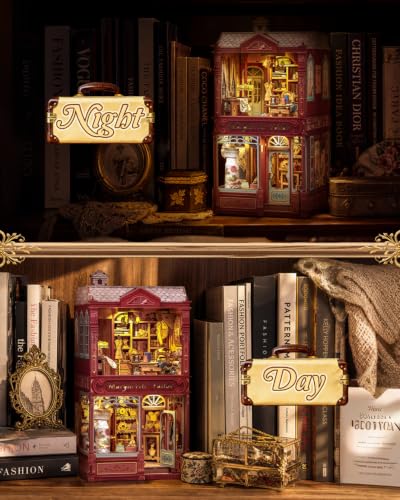 Cutebee Book Nook Kit, Miniature Dollhouse Kit (MargueriteTailor) - color: Margueritetailor