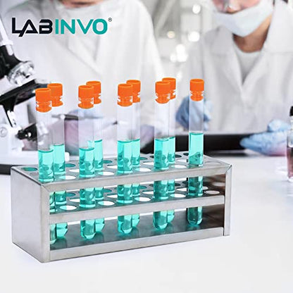 30Holes(3×10) Test Tube Rack Holder, Stainless Steel Test Tube Drying Rack, Suitable for Tubes of Dia.≤21mm, IN-TTRS30B - style: 30Holes, Dia.≤21mm