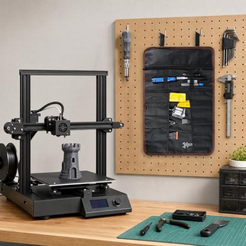 3D Printer Tools Kit with Storage Case, 3D Printer Accessories - Deburring Tool, 3D Printer Removing Scrapers, Metal Files, Brushes, Hand Drill, Tweezers, for Bambu Lab, Ender 3, Kobra, etc. (69)