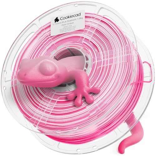 Cookiecad PLA Filament Rainbow Gradient, Pink Ombre, 1.75mm 1kg - color: Pink Ombre