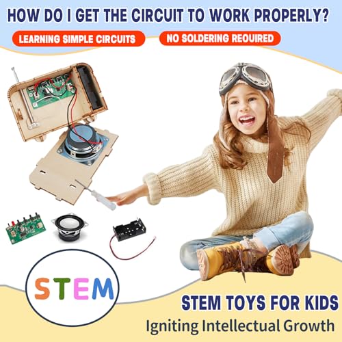 FM Radio Kit for Kids 8-13, DIY STEM: Build Your Own Real Radio