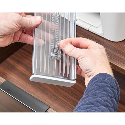 iDesign Linus Collection Plastic Adjustable Deep Drawer Divider
