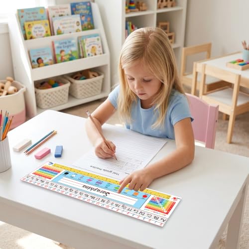 36 PCS Desk Name Tags for Classroom, Colorful Student Name Plates for Desks, 14 x 4 Inch Multipurpose Manuscript Name Labels for Kindergarten Preschool 1st 2nd 3rd Grade Teaching Supplies - color: White