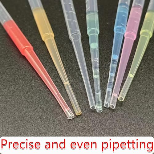 100-piece Package 2ML Pipette Plastic Pipette Drip Pipette Used to Transfer Liquids, resins, handicrafts, Essential Oil Mixing, Fish Tank Cleaning, Student Scientific Research Activities, etc.