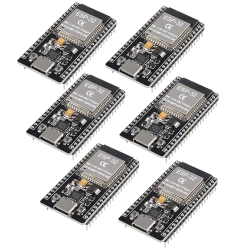 6Pcs ESP32 Type C 38Pin CP2102 Development Board WiFi + Bluetooth Microcontroller Dual Core ESP-32 Narrow Version 2 in 1 Low Power Consumption ESP-32S - size: 6pcs