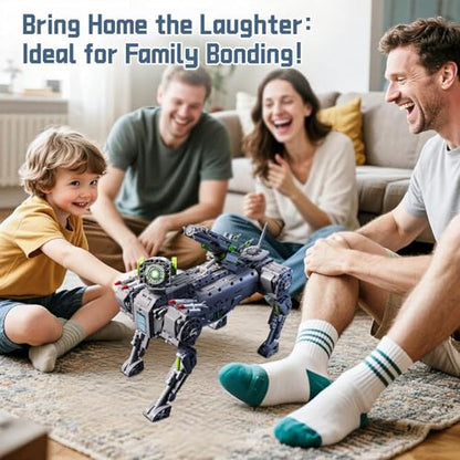 Robot Robotic Dog Building Set for Boys Ages 8-12, 1609 Pieces STEM Animal Toys Model Building Kit, Gift for Adults Kids Teens Ages 8-14 (Static) - color: Green