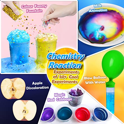 UNGLINGA 50+ Science Lab Experiments Kit for Kids, STEM Activities - style: science kits with 50+ experiments