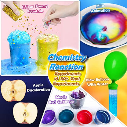 UNGLINGA 50+ Science Lab Experiments Kit for Kids, STEM Activities - style: science kits with 50+ experiments