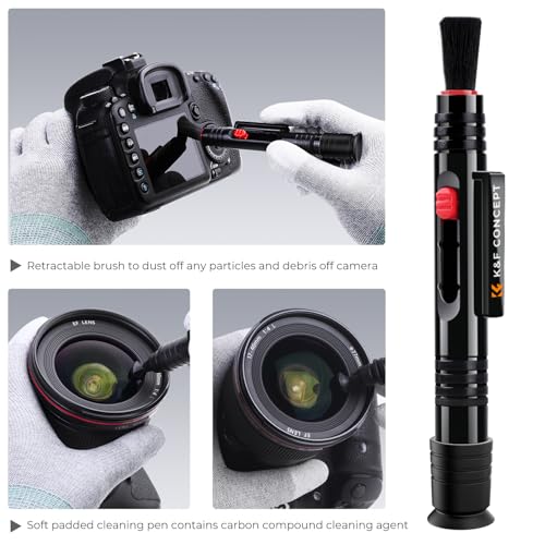 K&F CONCEPT Professional Lens Cleaning Pen with Cleaning Soft Brush