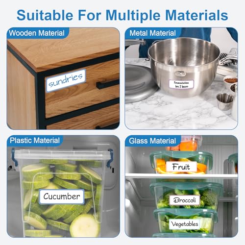 1000 Pcs Removable Freezer Labels 1 x 3 Inch, 10 Colors - size: 1 x 3 Inch