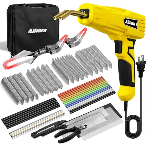 Allturn Plastic Welder 2 in 1 with the M8 Hot Cutting Tip(Yellow) - color: Yellow