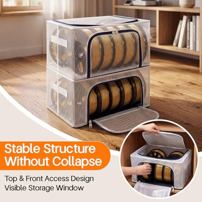 6 Pack 3D Printer Filament Storage Boxes, Holds up to 42 Rolls