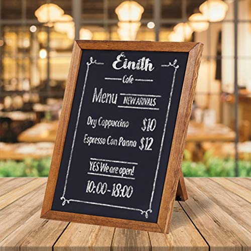 Besso Small Chalkboard Signs with Stand, 11x14, Deep Black