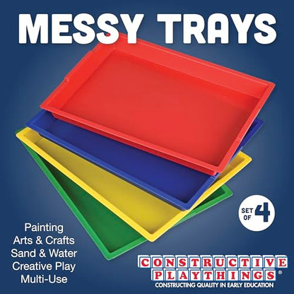 Constructive Playthings Messy Trays for Paint, Water and Sand Toys