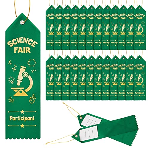 Taiyin 25 Pcs Science Fair Ribbons,Science Fair Participant Award,Green - color: Green, size: Science Fair Participant Award