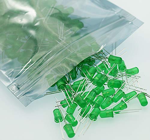 100pcs Ultra Bright 5mm LED Light Emitting Diode Diffused Green - color: 5mm Green 100pcs