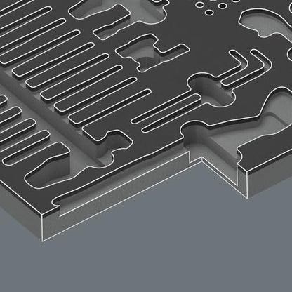 9753 Foam Insert Kraftform Kompakt Maintenance Set 1, 45 Pieces