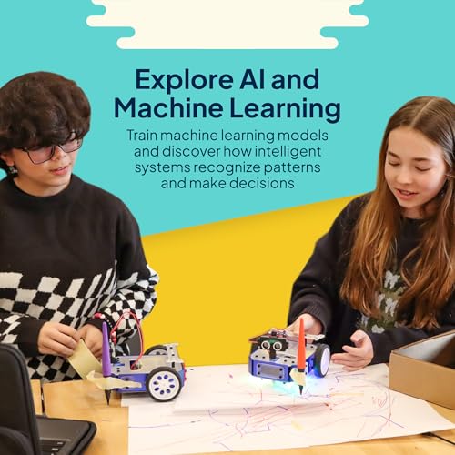 TinkRbot AI Robot Building Kit, Coding STEM Robotics Kit 12+