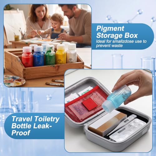 24 Pcs Plastic Sample Bottles with Lid, Reagent, 1oz+2oz+4oz, Transparent - color: Transparent, size: 1oz+2oz+4oz
