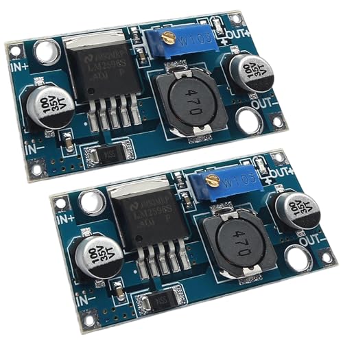 6pcs LM2596 DC-DC Buck Converter Power Module, 3.2V-35V to 1.25V-35V - size: 6 PCS