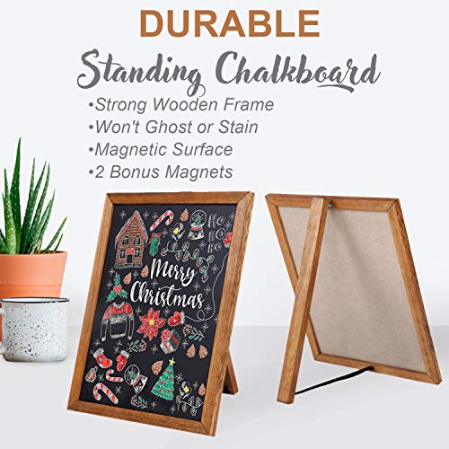 Besso Small Chalkboard Signs with Stand, 11x14, Deep Black
