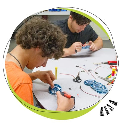 Pitsco Education Blinky Robot Soldering Kit Getting Started Classroom Package, STEM Projects for Kids Ages 13 & Up, Circuitry Kits, STEM Educational Construction Kits, Bulk Pack of 30 Kits