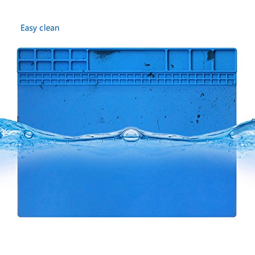 Handook Silicone Soldering Mat, Repair Mat, 16 x 12 Inch, Blue - color: Blue