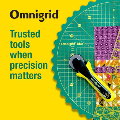 Omnigrid 360 Rotating Self-Healing Cutting Mat, 14 Inch - style: 14"