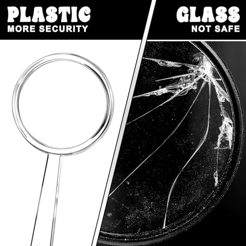 100Pcs Mini Plastic Handheld 5X Magnifying Glass Bulk for Kids