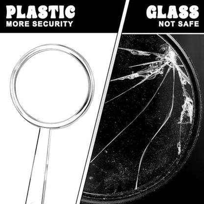 100Pcs Mini Plastic Handheld 5X Magnifying Glass Bulk for Kids
